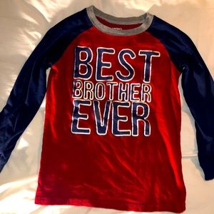 🇺🇸3/$10 Carter’s BEST BROTHER EVER baseball T size 8